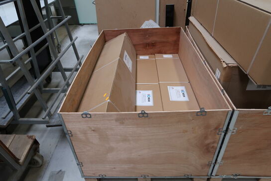 2 stk. opbevaringskasser med div. Varelager HIGH Evashine Transparent