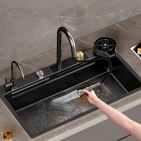 Vask i rustfrit stål multifunktionel