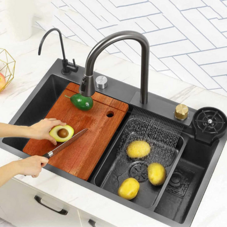 Vask i rustfrit stål multifunktionel