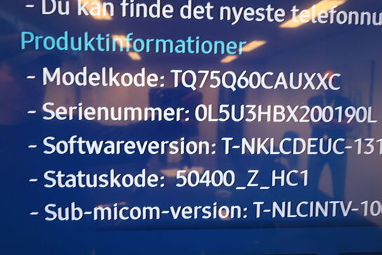 75" Fjernsyn SAMSUNG TQ75Q60CAUXXC