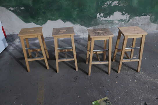 4 stk. barstole