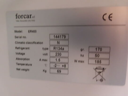 Køleskab FORCAR ER400