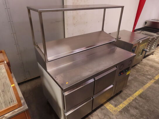 Kølebord med 4 låger og topservering