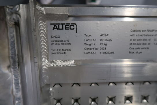 2 stk. ramper ALTEC AOS-F