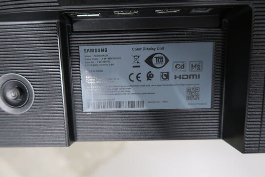 2 stk. computerskærme SAMSUNG S27R650FDU, F24T450FQR