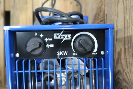 6 stk. varmeblæsere BLUE ELECTRIC