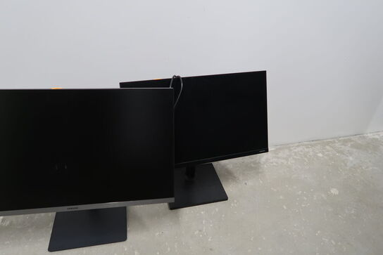 2 stk. computerskærme SAMSUNG S27R650FDU, F24T450FQR