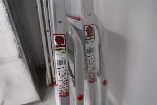 2 stk. trappestiger JUMBO Hobby 4 Step Ladder