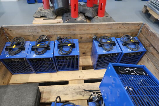 5 stk. varmeblæsere BLUE ELECTRIC