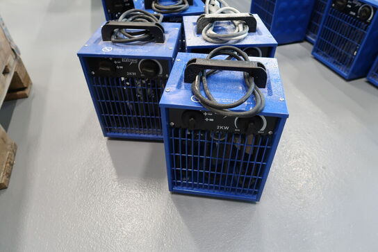 3 stk. varmeblæsere BLUE ELECTRIC
