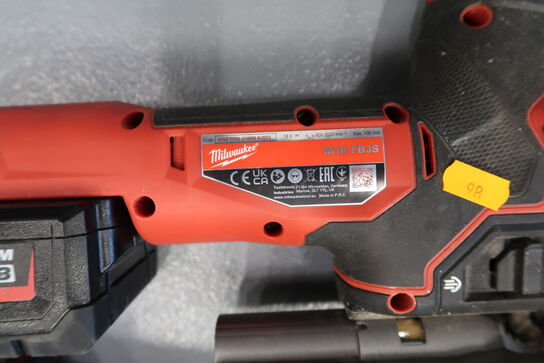3 stk. akku håndværktøj MILWAUKEE M18 FBJS, M18 BMT med 2 stk. batterier og lader