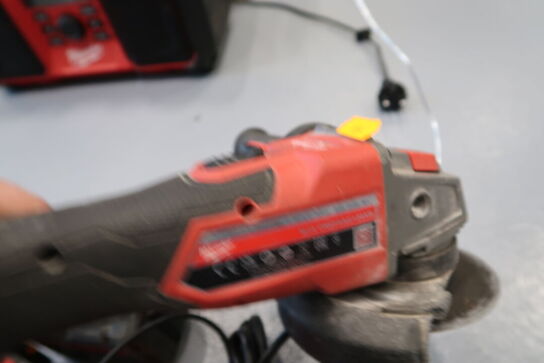 2 stk. akku håndværktøj MILWAUKEE M18 ONEID2 med 2 stk. batterier og lader