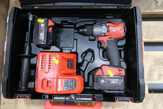 Akku håndværktøj MILWAUKEE M18 ONEPD2 med 2 stk. batterier og lader 