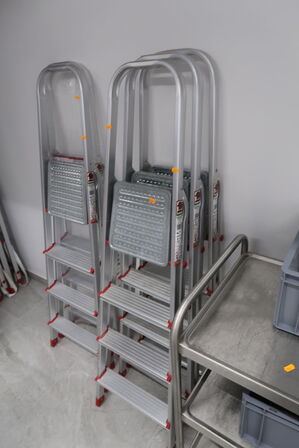 3 stk. trappestiger JUMBO Hobby 4 Step Ladder