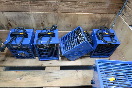 4 stk. varmeblæsere BLUE ELECTRIC