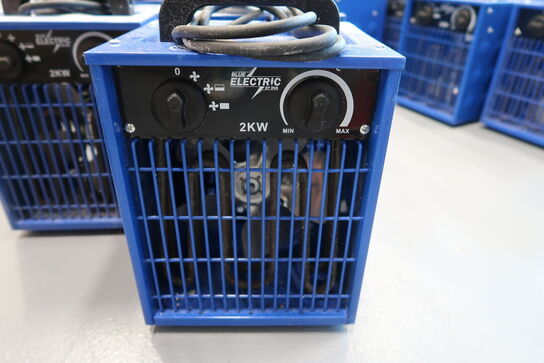 3 stk. varmeblæsere BLUE ELECTRIC