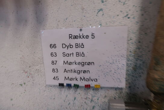 5 stk. Farvekar