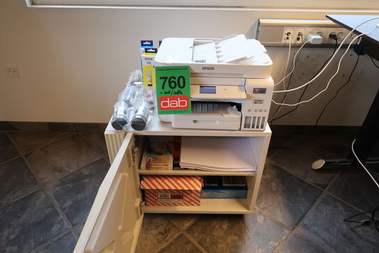 Epson ET-4856 printer + Bord med indhold 