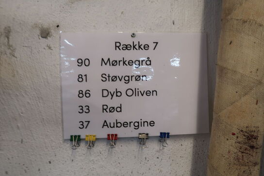 5 stk. Farvekar