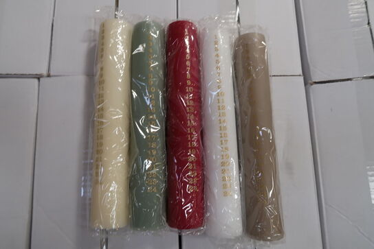 Ca. 192 stk. ass. Kalenderlys 