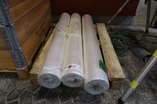 3 ruller Transparente LDPE topfolieark 1300 x 1700 mm - 300 stk. pr. rulle