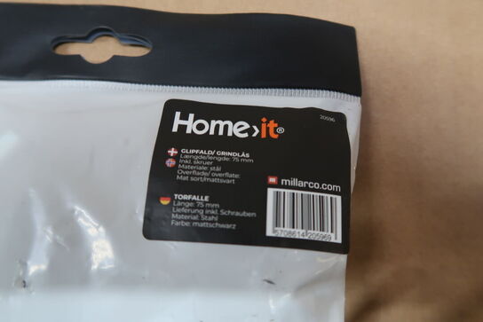 8 pk. HOME It® glipfald design 75 mm mat sort