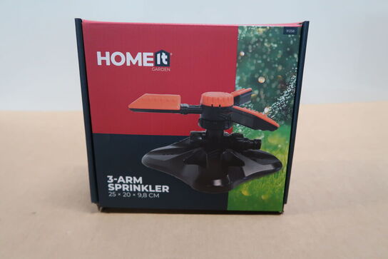 3 pk. HOME It® sprinkler med 3 arme og 18 dyser