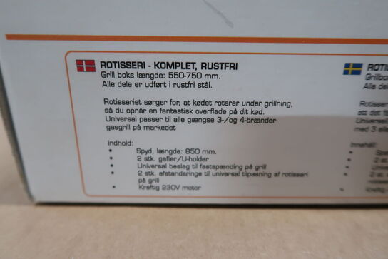 Cook-it Rotisseri - Komplet, rustfri
