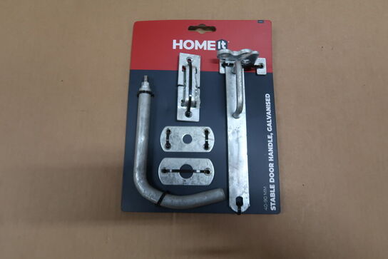 2 pk. HOME It® Stalddørsgreb med skruer 40-90 mm galvaniseret