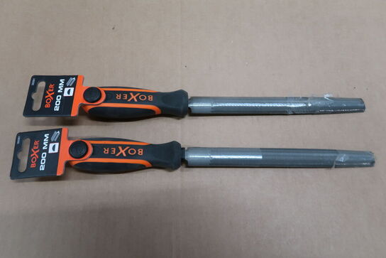 2 stk. Boxer Halvrund fil 200 mm