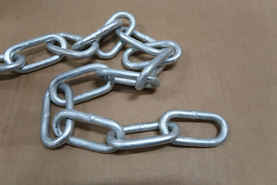 3 pk. langleddet kæde 8 mm x 2 meter varmgalvaniseret