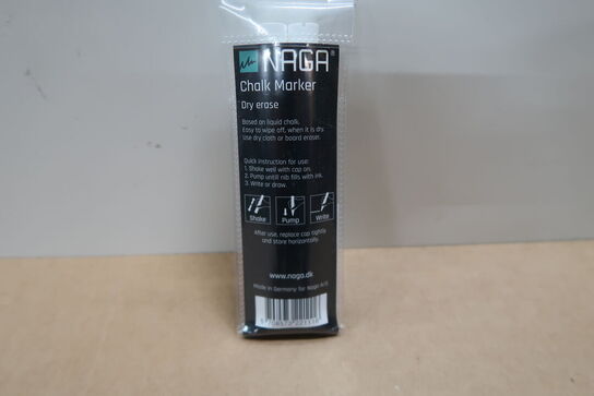 52 pk. NAGA Tavle Marker 2 mm - Hvid