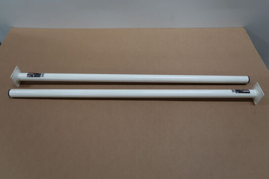 7 stk. Rund bordben Ø30 mm x 90 cm hvid