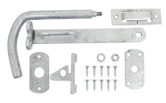 2 pk. HOME It® Stalddørsgreb med skruer 40-90 mm galvaniseret