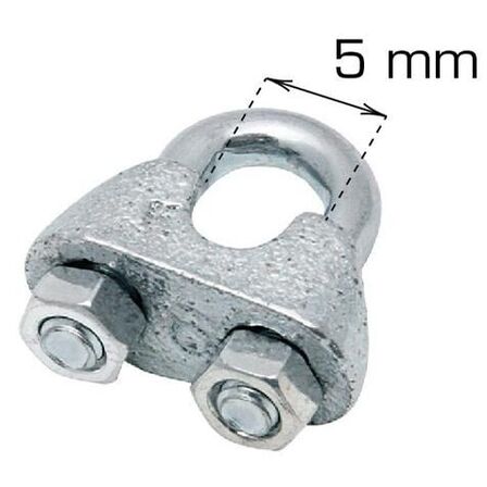 8 pk. Wireklamme - 5 mm. - 2 stk. 