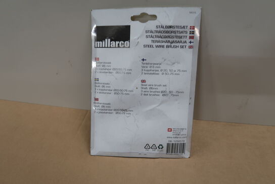5 pk. Millarco Stålbørstesæt - 5 dele