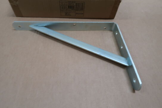 4 stk. forstærket hyldeknægt 200 x 300 mm. Galvaniseret
