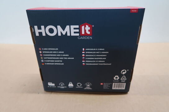 3 pk. HOME It® sprinkler med 3 arme og 18 dyser
