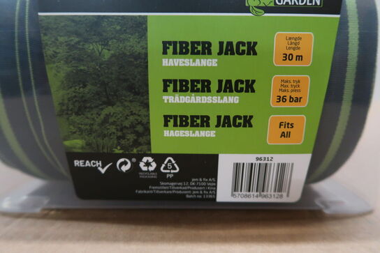 Haveslange Fiber Jack m/2 koblinger 30 meter - Garden