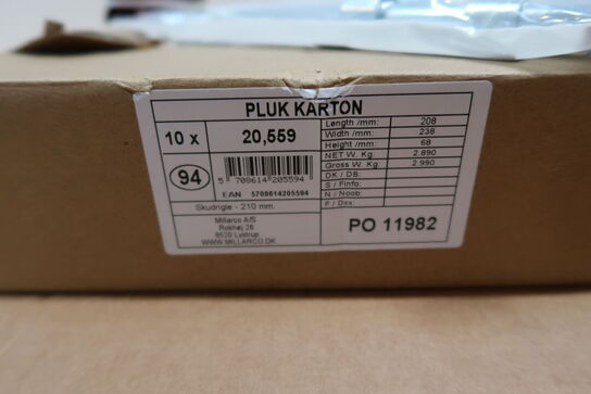5 stk. HOME It® Skudrigle med skruer Ø11 x 210 mm elforzinket
