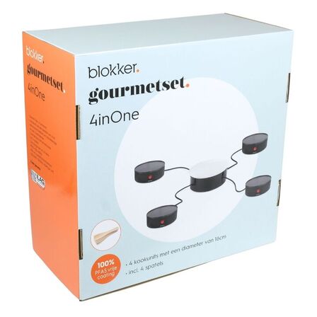 Blokker raclette bl-24708 gourmet 4-i-en(ubrugt)