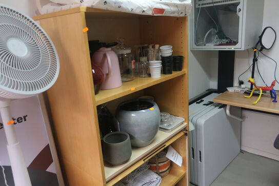 Reolsektion med indhold