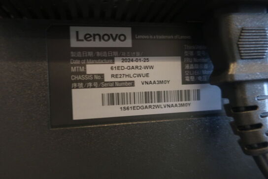 2 skærme LENOVO RE27HLCWUE / headset JABRA