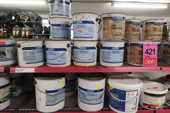 Stort parti slibepapir, sandpapir & maling 