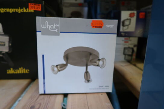 4 stk. Halogenprojektør & 9 pk. Spots lamper