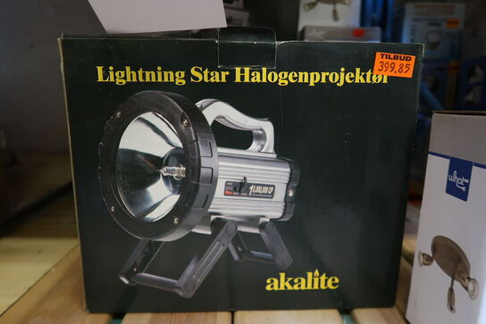 4 stk. Halogenprojektør & 9 pk. Spots lamper