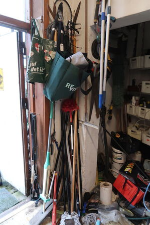 Tøm alt indhold i gangen 