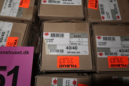 43 ks. 40x40 karmsøm 