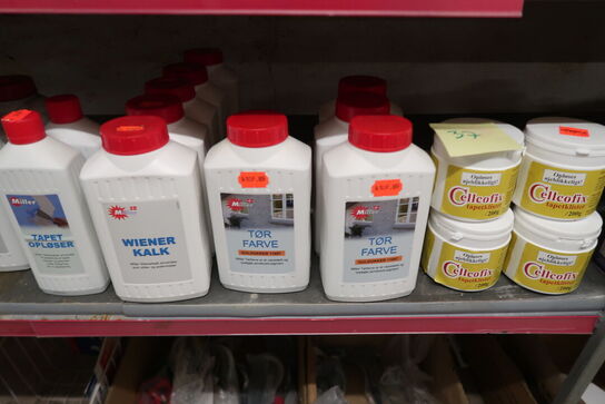 4 fag med spraymaling & diverse maler produkter 