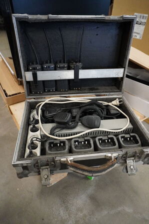 4 stk. LMR Radioer KENWOOD i ladekuffert